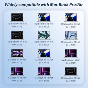 Mac Book Pro Charger- 140W USB-C GaN Power Adapter with Magnetic 3 Cable (6.6FT) for MacBook Pro 14-inch 16-inch with M1/M2/M3/M4 Pro/Max Model (2021-2025 Model) - Fast Charge Support