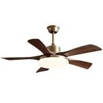 Modern Crystal Ceiling Fan with Light and Remote Crystal Fandelier LED Dimmable Chandelier Fan with Invisible Reversible Fan Blades for Kitchen, Dining Room, Living Room,Bedroom