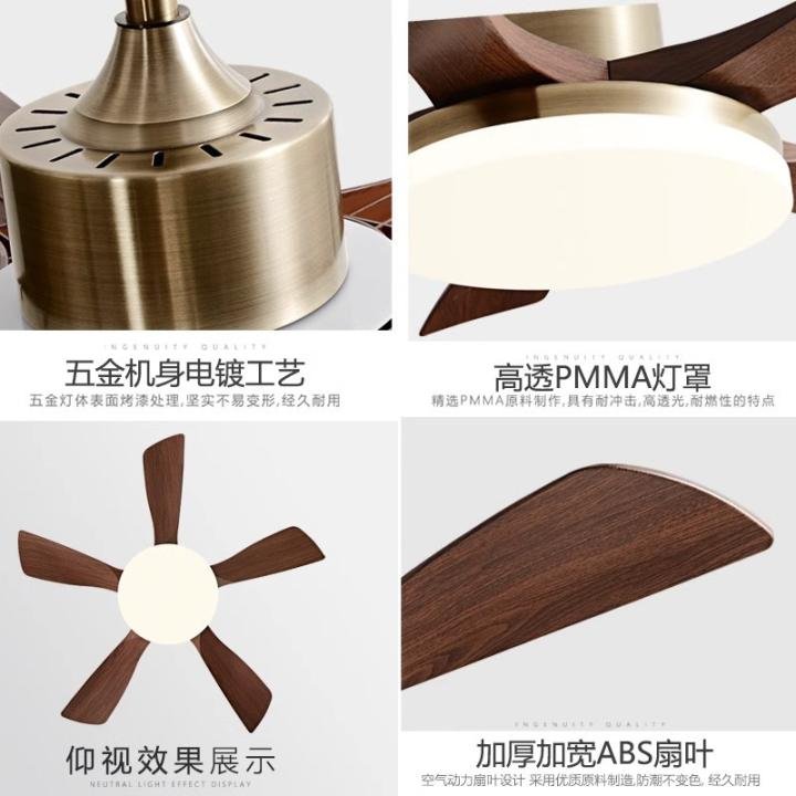 Modern Crystal Ceiling Fan with Light and Remote Crystal Fandelier LED Dimmable Chandelier Fan with Invisible Reversible Fan Blades for Kitchen, Dining Room, Living Room,Bedroom