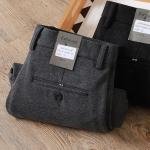 European Autumn and Winter Thick Wool Men's Pants with Drape, Wrinkle-Free Straight-Leg Commuter Light Luxury Brushed Business Casual Trousers